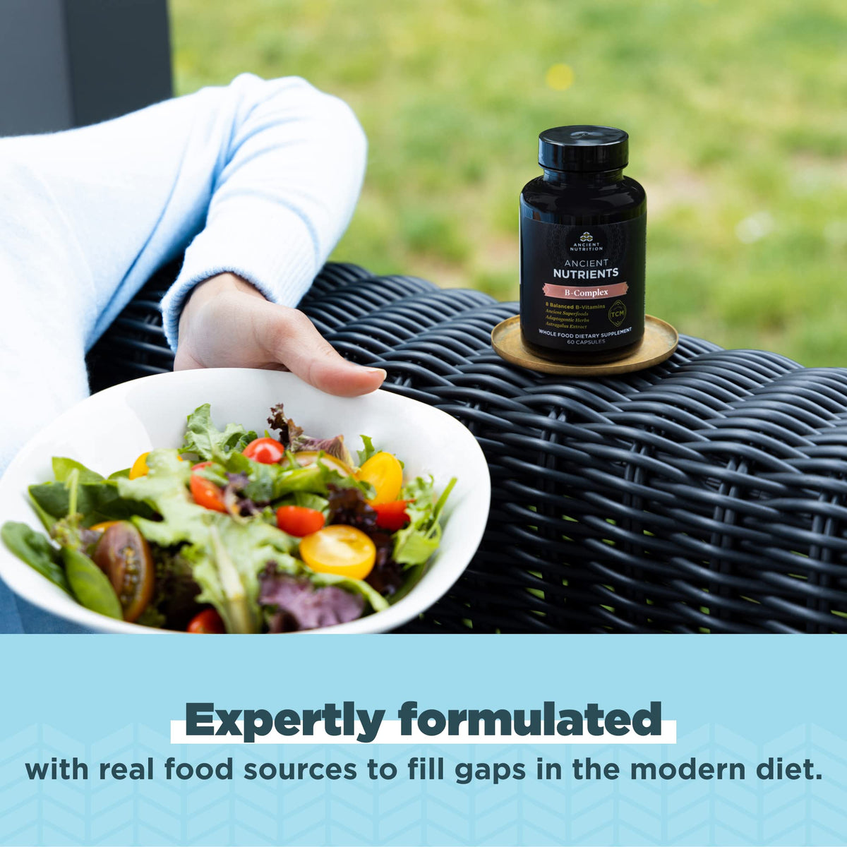 Ancient Nutrition Methylated Vitamin B Complex, Supports Energy Levels
