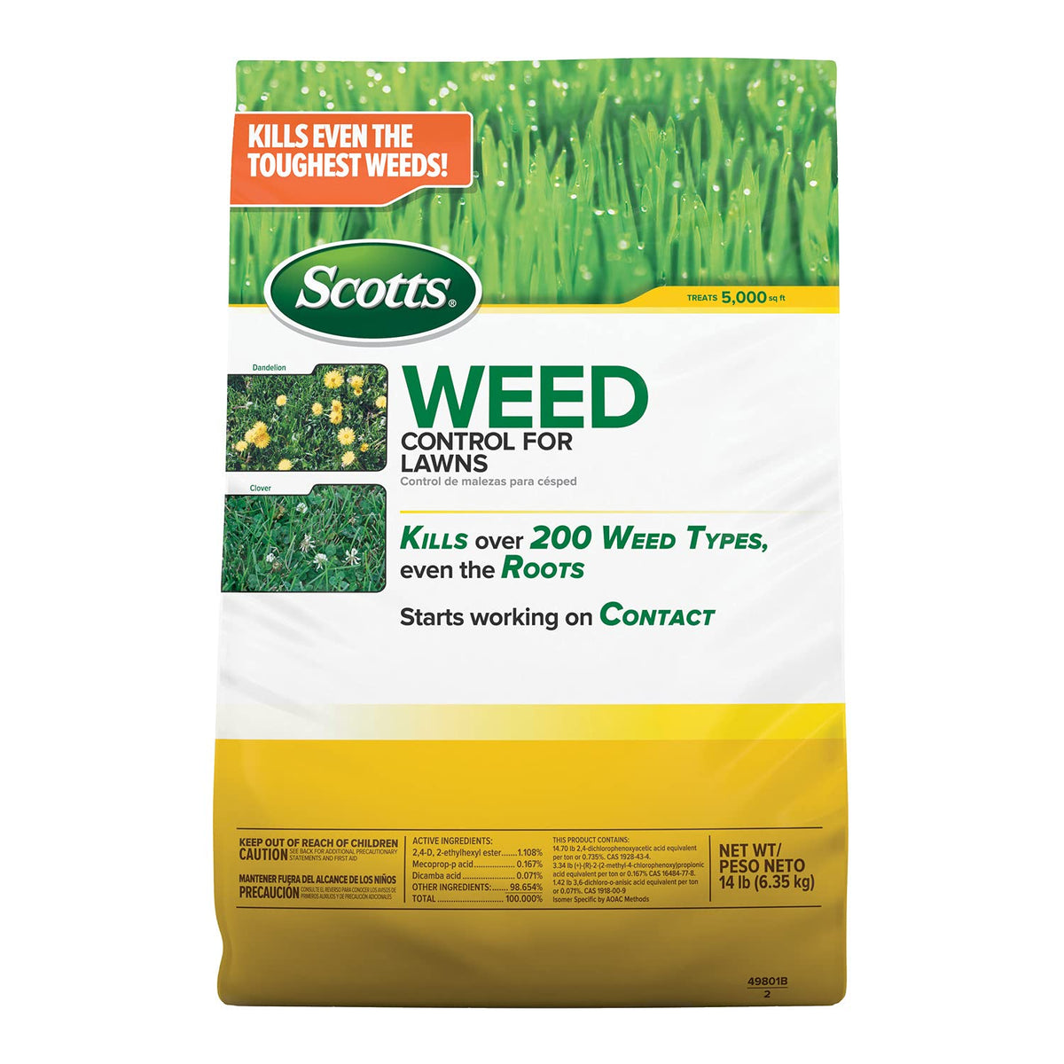 Scotts Weed Control for Lawns, 14 lbs.