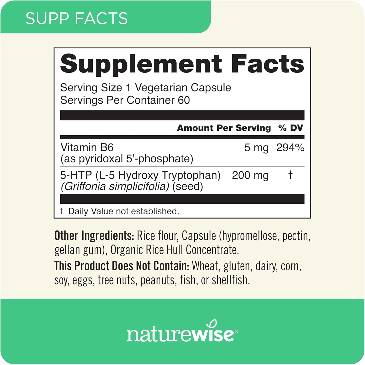 Buy now NatureWise 5-HTP 200mg Supplement from Griffonia Seeds with Cofactor Vitamin B6 - Mood Support and Natural Sleep Aid for Adults - Delayed-Release, Vegan - 30 Count[1-Month Supply] at indiglob india