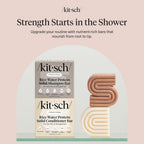 Buy now Kitsch Rice Water Protein Solid Shampoo and Conditioner Set for Hair Growth â€“ Strengthening Hair Care Duo w/Rice Protein & Vitamins for Damage Repair â€“ Paraben, Sulfate & Silicone Free, Made in USA at indiglob india