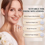 114Pcs 3-in-1 Ring Sizers for Loose Rings, Anti-Slip, Reduce 0.5-1 Size