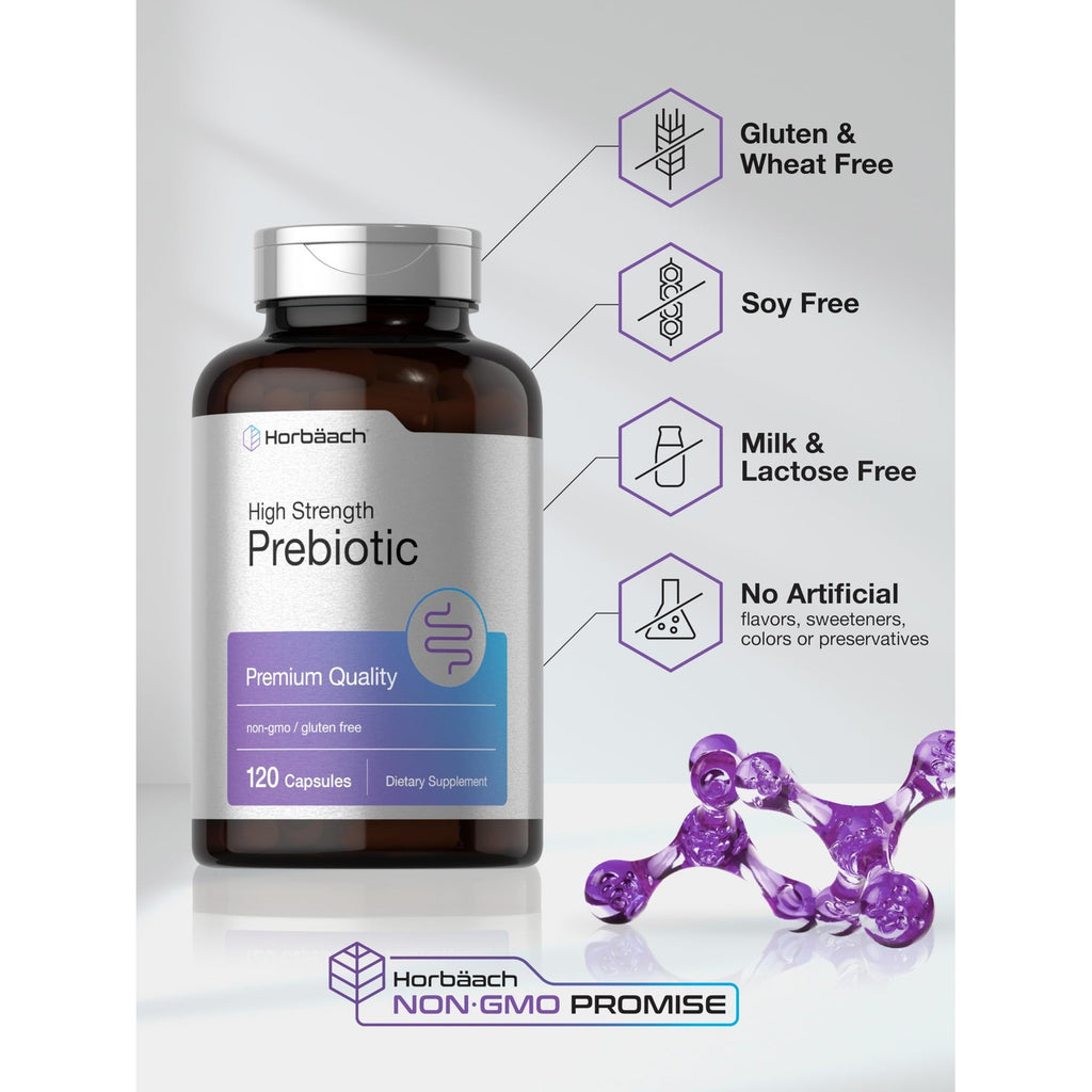 Horbäach Prebiotic for Men and Women | 120 Powder Pills