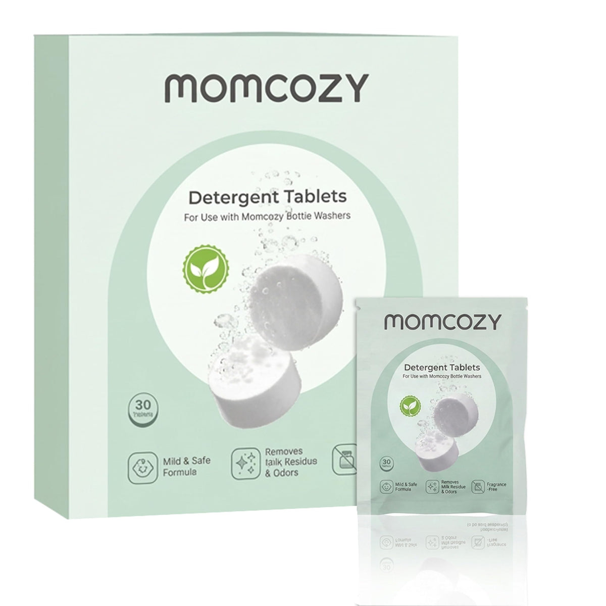 Momcozy Official Detergent Tablets for Momcozy Baby Bottle Washers, 30 Tablets