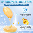 Multi Collagen Peptides for Women & Men-Type I, II, III, V, X | Hydrolyzed Collagen Peptides- with Hyaluronic Acid,Vitamin C,Biotin,Supports Skin Hair Nail, Non-GMO,280 Softgels