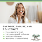 NAD+ 500mg, Energy + Healthy Aging, 95% Pure Single-Ingredient, 60 Capsules | Clean Daily Energy, Supports Anti Aging + Cell Regeneration, Real Single-Ingredient NAD+, Vegan + Non-GMO, 30-Day Supply