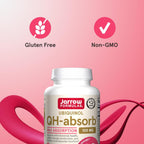 Buy now Jarrow Formulas QH-Absorb, 100 mg, Ubiquinol Dietary Supplement for Healthy Cardiovascular Function, 60 Softgels, 60 Day Supply at indiglob india