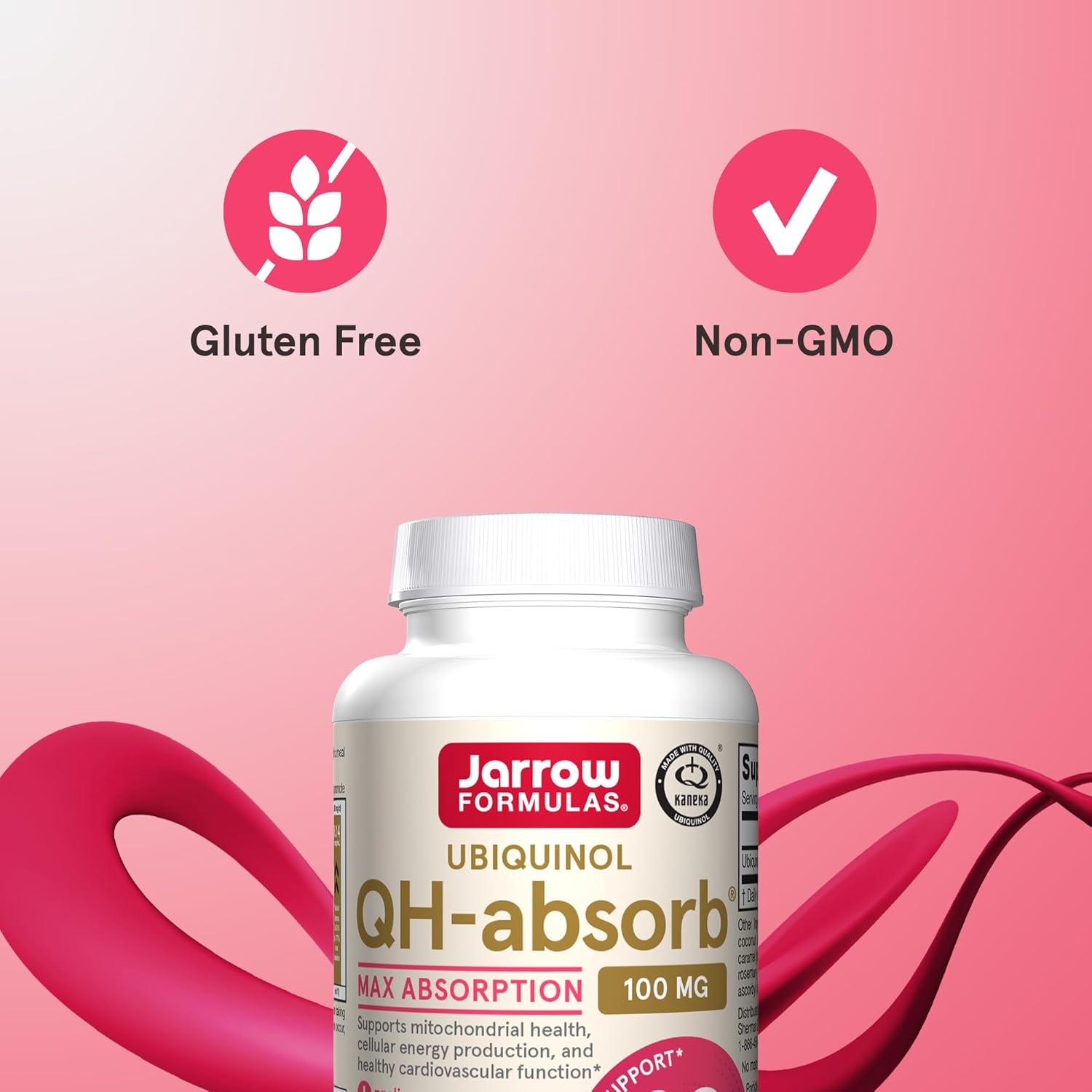 Buy now Jarrow Formulas QH-Absorb, 100 mg, Ubiquinol Dietary Supplement for Healthy Cardiovascular Function, 60 Softgels, 60 Day Supply at indiglob india