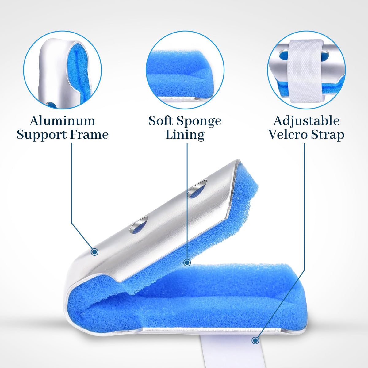 Thumb Brace (2 Pack) Trigger Thumb Splint, Thumb Cast for Pain Relief