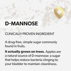 AZO D-Mannose Supplement for Women & Men, Clinical Strength, 120 Capsules | D-Mannose Pills, Urinary Tract Health, Cleanse Flush & Protect* Daily Support, 2000mg per serving, Clinically Studied Amount