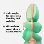 Buy now e.l.f. Angled Silicone Face Sponge, Angled Design For Cream & Liquid Blush, Bronzer, Foundation & Concealer, Vegan & Cruelty-free at indiglob india