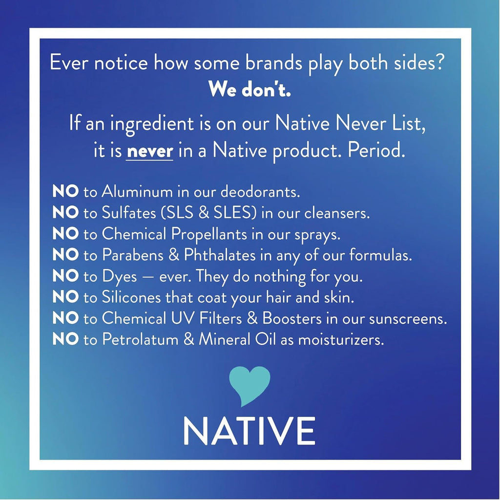 Native Deodorant Contains Naturally Derived Ingredients, 72 Hour Odor Control, Deodorant for Women and Men, Aluminum Free, Coconut & Vanilla 2.3 oz (Pack of 2)