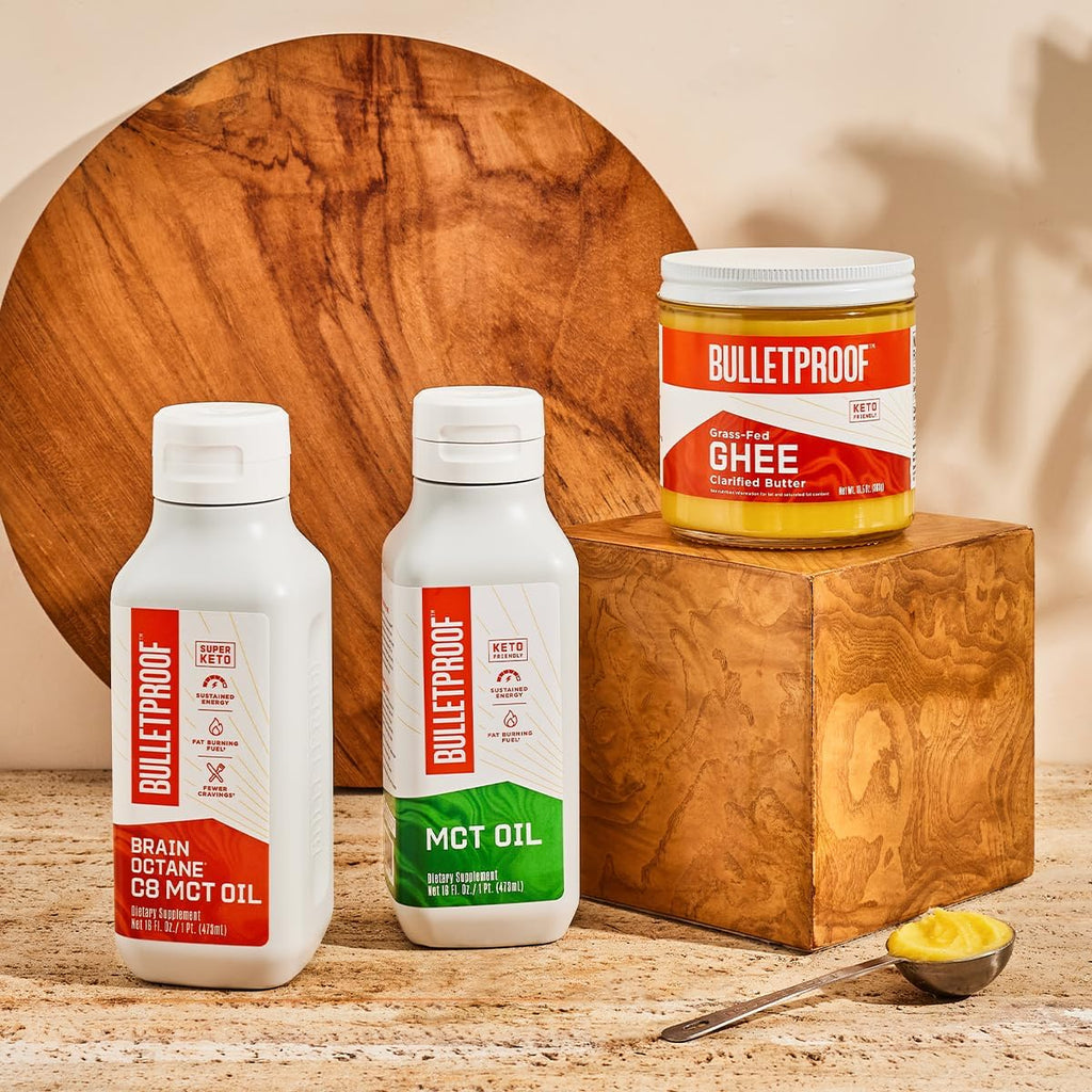 Buy now Bulletproof Coconut Brain Octane C8 MCT Oil, 16 Ounces, Premium Keto Supplement for Sustained Energy, Brain and Body Fuel, Unflavored, Add to Coffee and Smoothies, Packaging May Vary at indiglob india