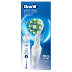 Buy now Oral-B Pro 1000 Rechargeable Electric Toothbrush, White at indiglob india
