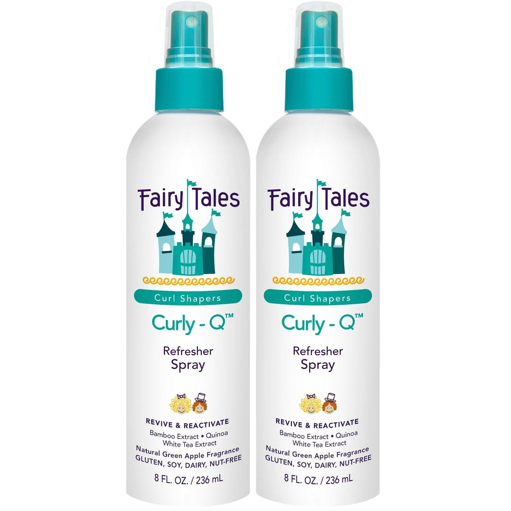 Fairy Tales Curly-Q Curl Refresher for Kids - Lightweight Spray to Define Curls, Add Bounce and Reduce Frizz - 8oz