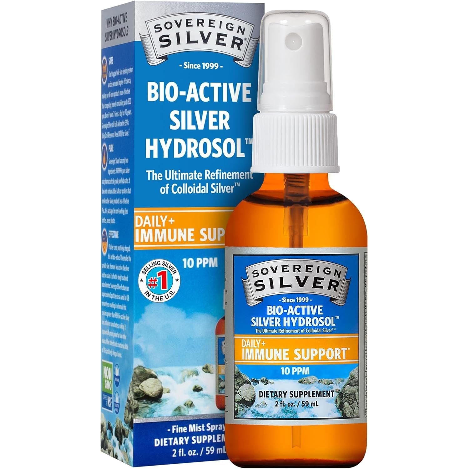 Buy now Sovereign Silver Bioactive Silver Hydrosol 10 PPM Fine Mist Spray, 1 Ounce 2 Ounce (Pack of 1) Unflavored at indiglob india