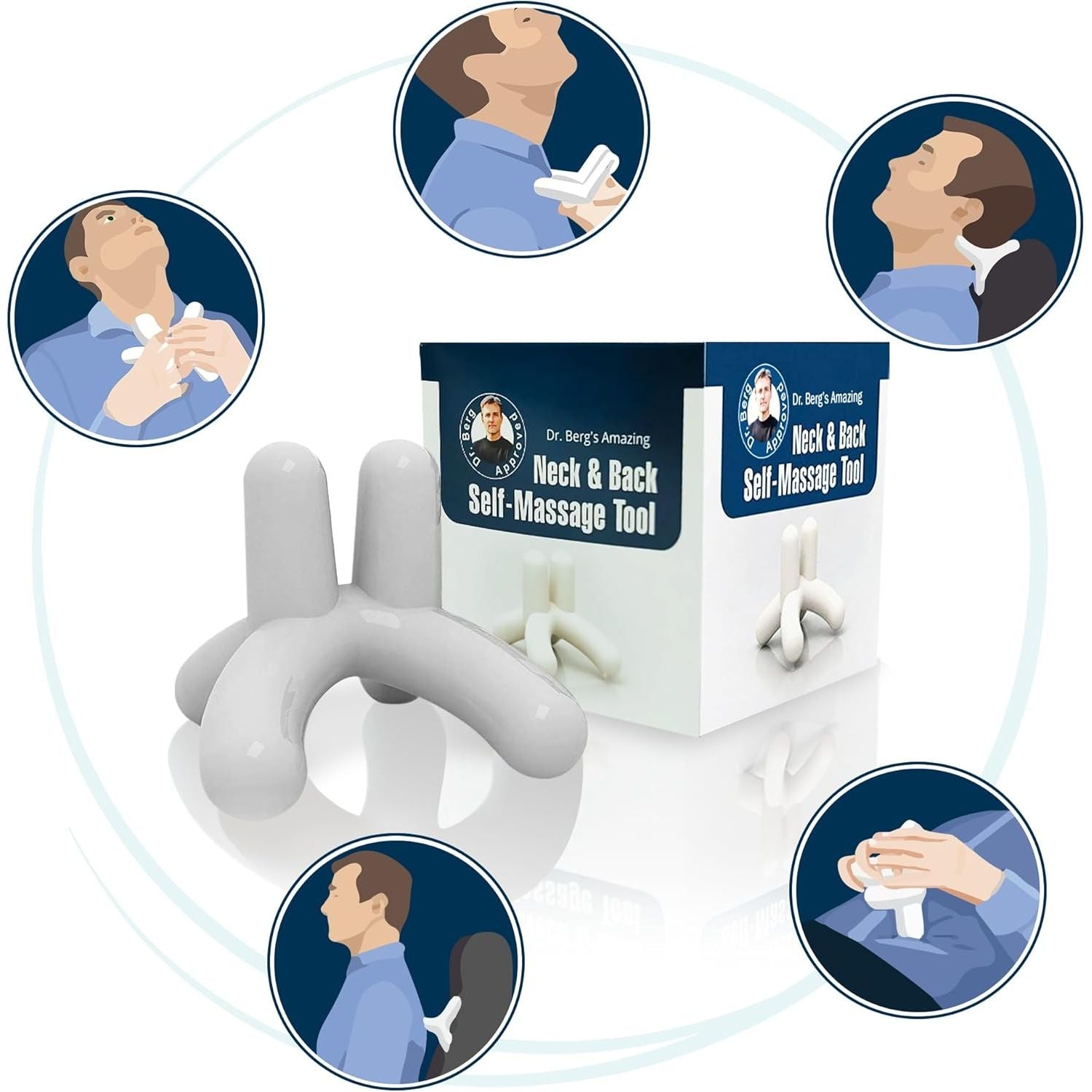 Buy now Dr. Berg Body, Neck & Back Self-Massage Tool - Comes with an Instructions Manual & Access to How-to Online Videos at indiglob india