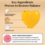 Flora+ pH Balance Vaginal Probiotic Gummies for Women – Pineapple | Prebiotics & Hyaluronic Acid · Feminine Odor and Freshness Support · Sugar Free · Vegan · Non-GMO · Gluten Free · 30 Gummies