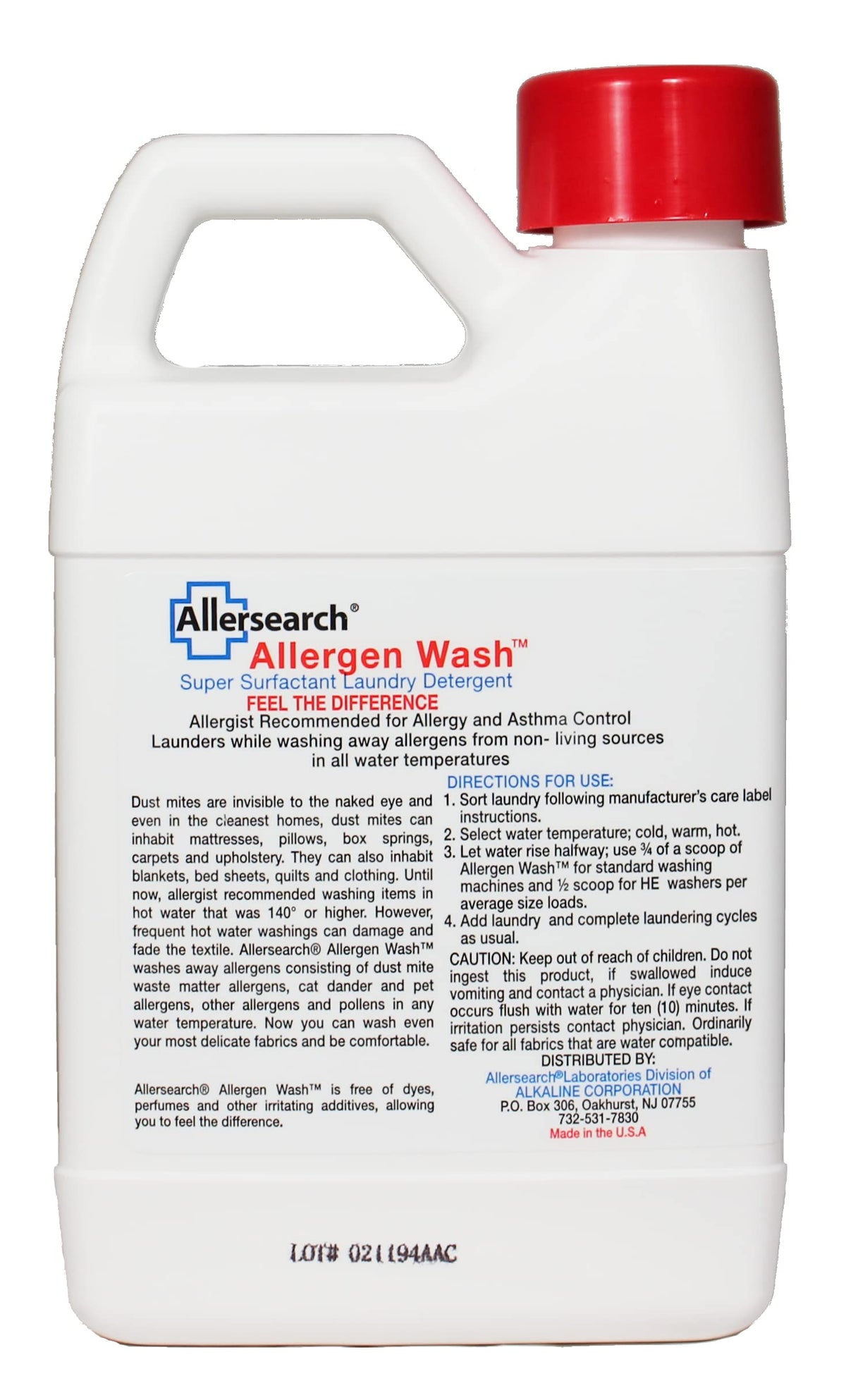 Allersearch AllergenWash 24 Oz Laundry Detergent