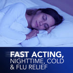 Buy now Vicks NyQuil Cold & Flu Relief Over-the-Counter Medicine, Powerful Multi-Symptom Nighttime Relief for Headache, Fever, Sore Throat, Aches, Sneezing, Runny Nose & Cough, 48 LiquiCaps at indiglob india