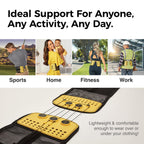 Buy now Adjustable Back Brace with 5-to-1 Compression Pulley System for Lumbar Support & Back Pain - Immediate Relief from Sciatica, Scoliosis, Bulging/Herniated Disc - Lightweight/Breathable, X-Large at indiglob india