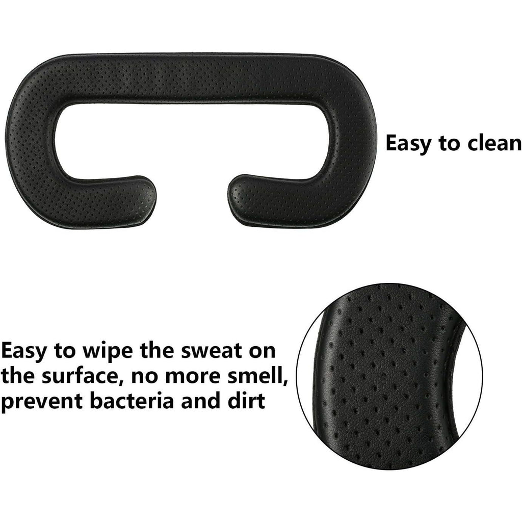 Buy now SATINIOR 4 Pack 11 mm PU Leather Foam Face Replacement Face Cushion Sponge Mat Breathable Cover Pad Memory Foam Compatible with Headset, Accessories, Black at indiglob india