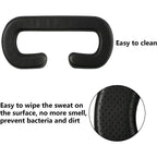 Buy now SATINIOR 4 Pack 11 mm PU Leather Foam Face Replacement Face Cushion Sponge Mat Breathable Cover Pad Memory Foam Compatible with Headset, Accessories, Black at indiglob india