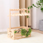 Wooden Baby Shower Crate Closet , Baby Storage nursery Crate Hamper with Handle, Gift Basket for Baby nursery Excluding hangers，Newborn Boy Girl Welcome Gift for New Mom Parents