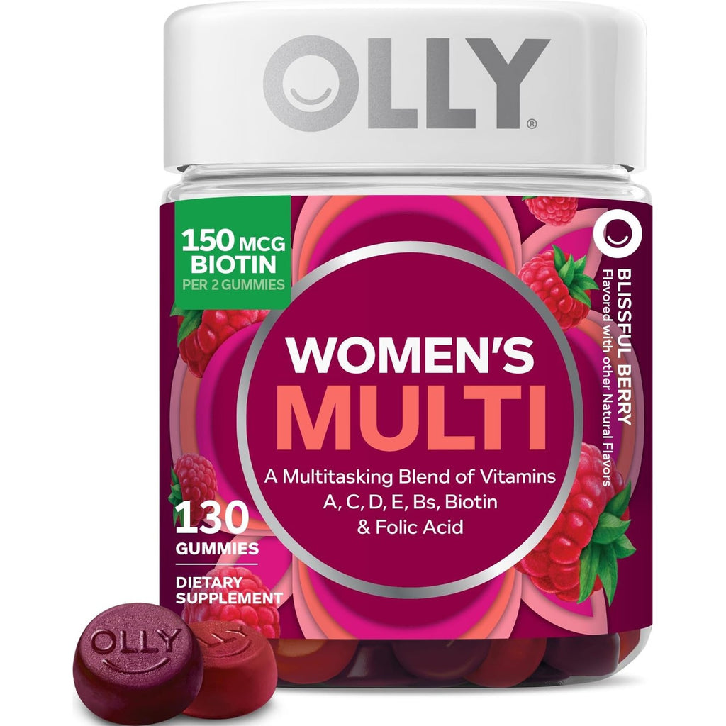 OLLY Women's Multivitamin, Supports Overall Wellness,* Biotin - 130 Count