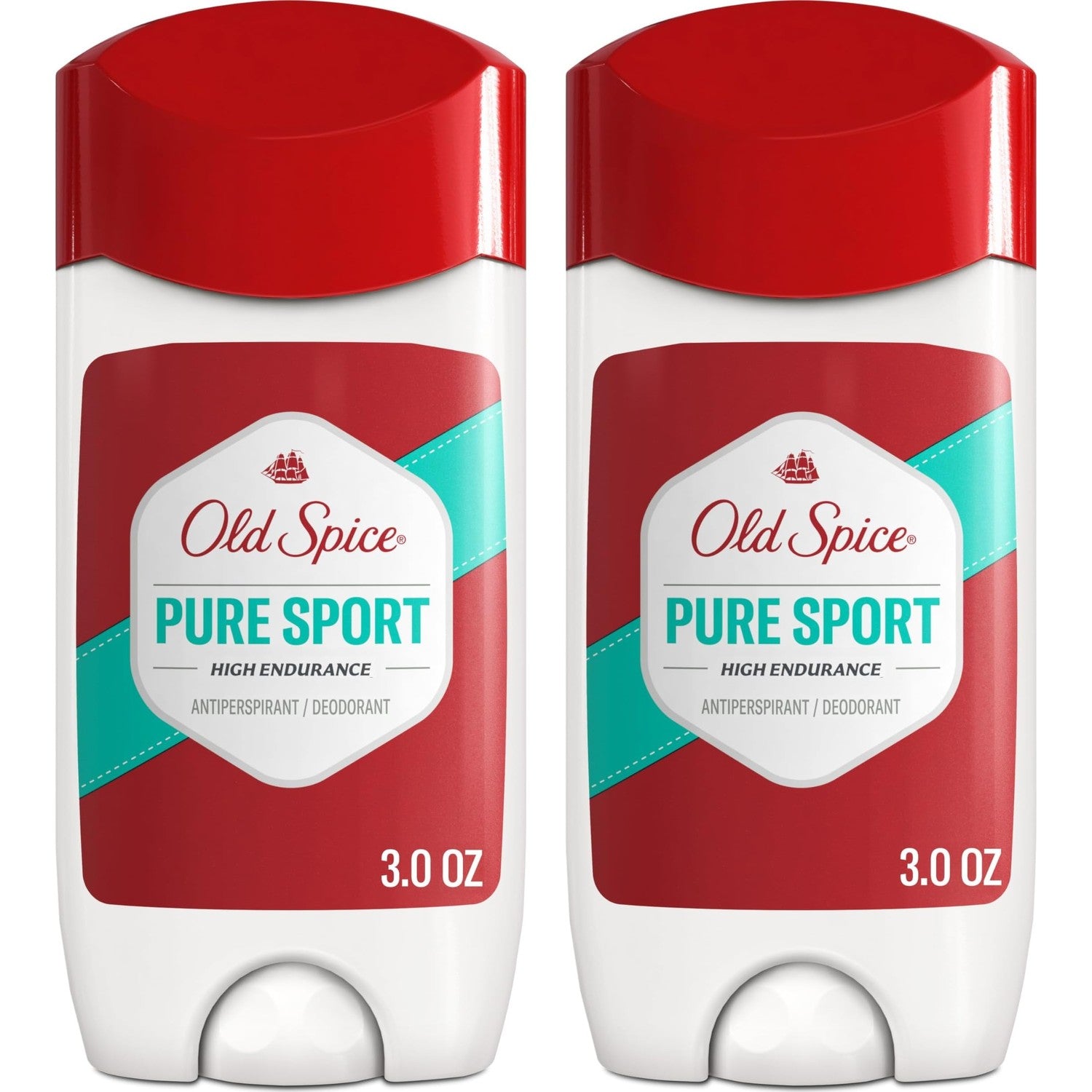 Old Spice Antiperspirant Deodorant For Men, High Endurance, 24/7 Sweat Defense & Odor Protection, 24/7 Freshness & Lasting Scent, Pure Sport Scent, 3.0 oz (Pack of 2)