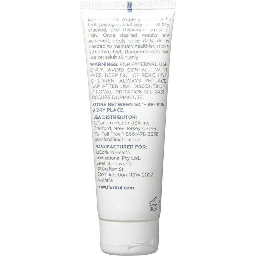 Buy now Flexitol Heel Balm 4 Oz Tube (Pack of 2), Rich Moisturizing & Exfoliating Foot Cream. Fast Relief of Rough, Dry & Cracked Skin on Heels/Feet. For Daily Use and Pedicures. Diabetic Safe and Effective at indiglob india