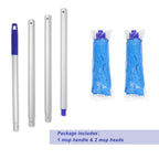 EaseYourDay Microfiber String Mop with 2 Reusable Heads & 5.2 ft. Long Pole