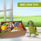 Bird Toys，Colorful Parrot Foraging and Tearing Toy Box