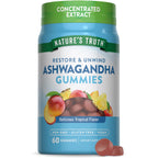 Nature's Truth Ashwagandha Gummies | 60 Count | Tropical Flavor | Vegan, Non-GMO, & Gluten Free Supplement | Vegan, Non-GMO & Gluten Free Supplement