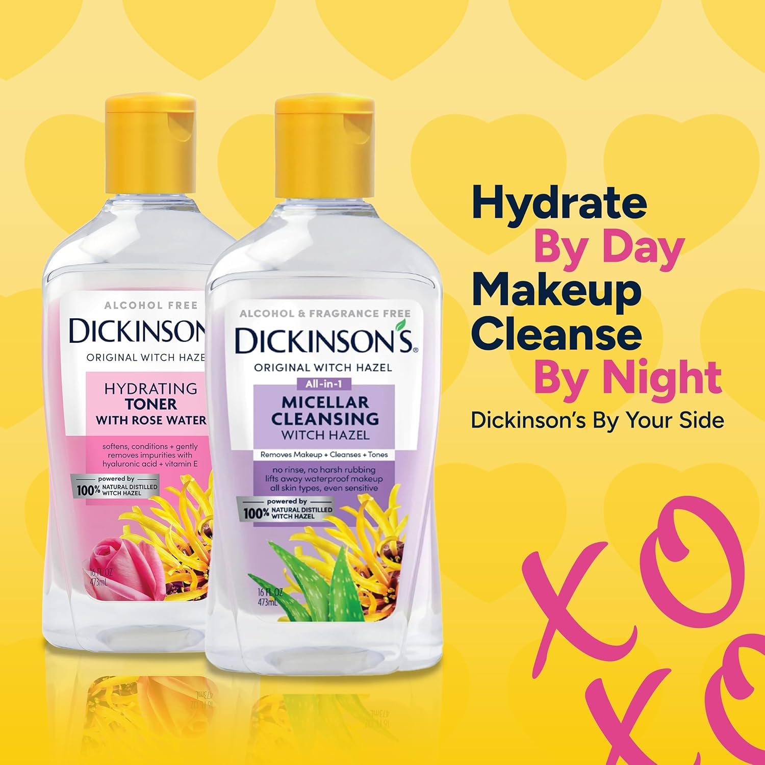 Dickinson's Witch Hazel Hydrating Toner with Rosewater | 16 Fl Oz | Alcohol-Free, Enhanced 100% Natural Formula; Hydrates, Soothes & Balances Skin