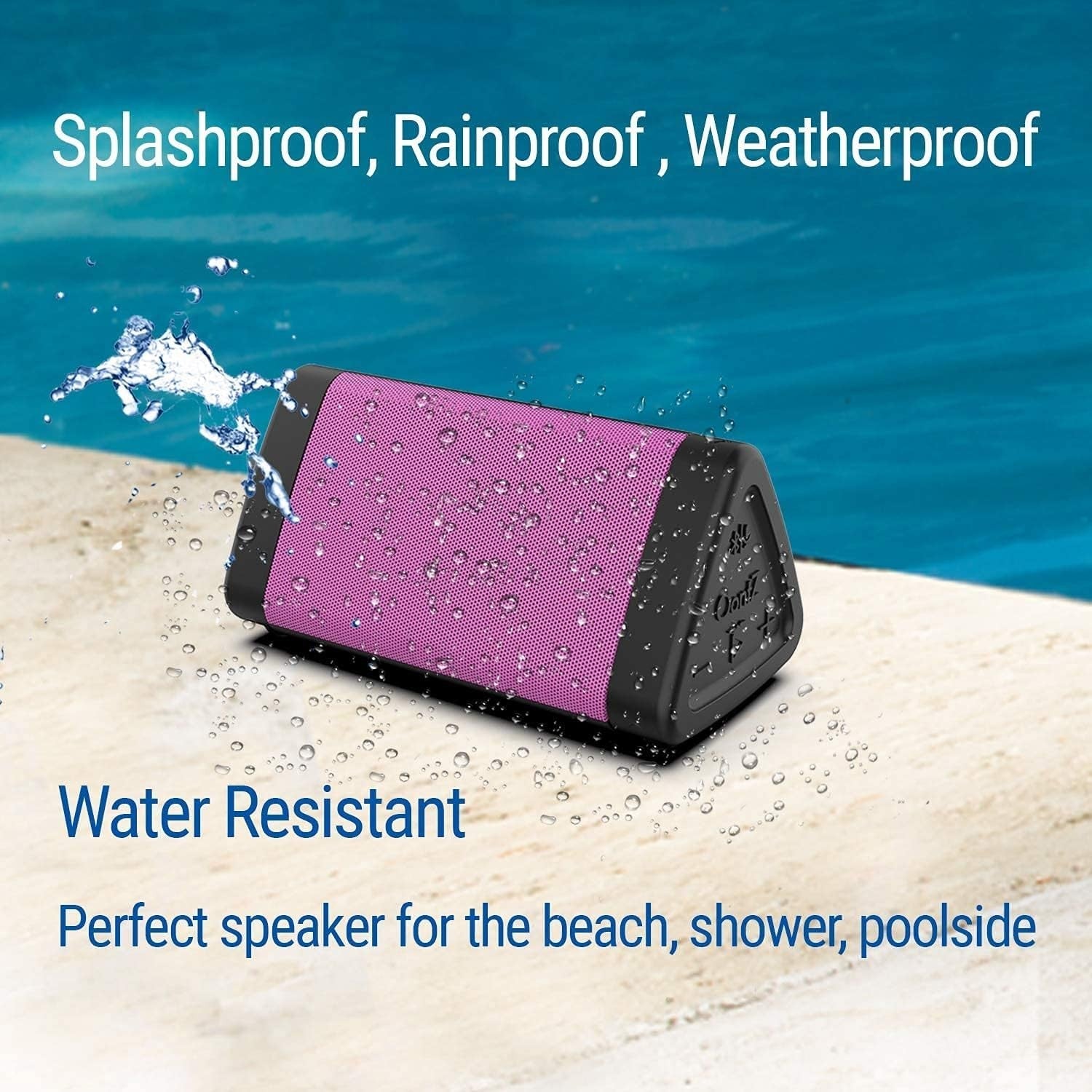 Buy now Oontz Upgraded Angle 3 Portable Bluetooth Speaker 5.0-10W Sound, 14-Hr Battery, 100ft Wireless Range, IPX5 Water-Resistant, Budget-Friendly Small Speaker for Travel, Party, Outdoor or Home (Pink) at indiglob india