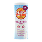 Metamucil Fiber Supplement, Unflavored Clear Mixing Powder, No Grit, No Sugar Added, Plant Based Prebiotic Fiber Supplement Blend for Daily Digestive Health, 75 teaspoons