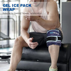 Buy now Knee Ice Pack Wrap,Ice Pack for Knee, Reusable Hot Cold Therapy Pack for Injury,Gel Bag Freezer Cold Pack Compress Heating Pad Leg Brace Pain Relief for Arthritis,Meniscus Tear-Soft Plush at indiglob india