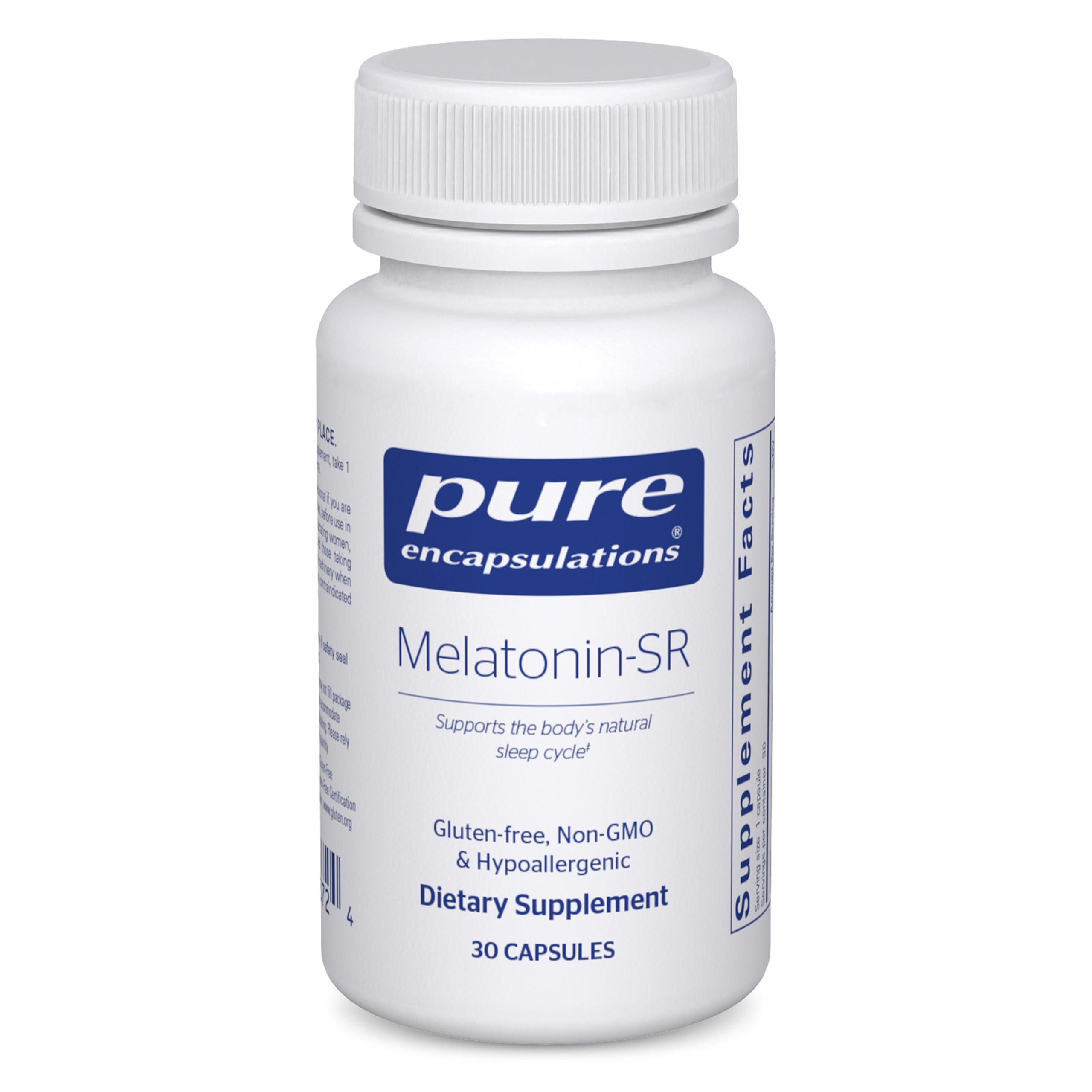 Pure Encapsulations Melatonin-SR, 60 Capsules | Extended Release Melatonin, Supports Restful Sleep*, Sleep Supplement, Gluten-Free and Vegan