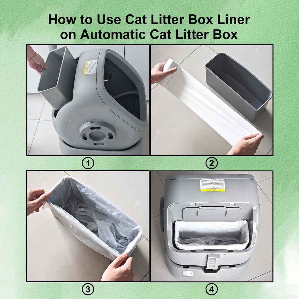 Dedicated to Mintakawa Automatic cat litter box Drawer Liners, Small garbage bag, 20 Count per Roll, 2 Rolls, Tear, Use for Cat litter box, Kitchen, bathroom, and Car Trash Can