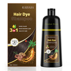 KAISASA Dark Burgundy Hair Dye Shampoo 3 in 1 for Gray Hair, Women & Men | Easy-to-Use Hair Color Shampoo for Full Gray Coverage and Daily Hair Care