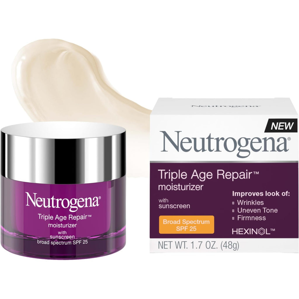 Neutrogena Triple Age Repair Face Moisturizer, SPF 25, 1.7 fl. oz