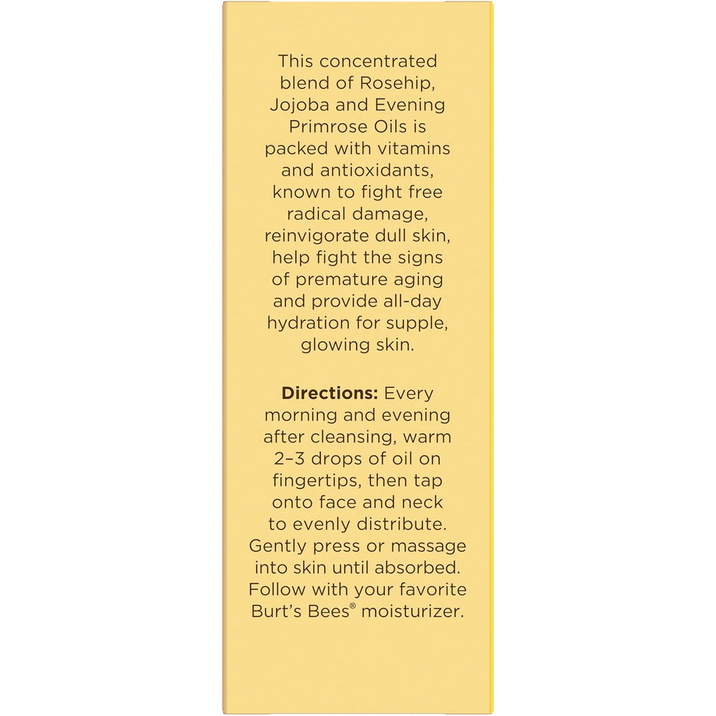 Buy now Burt's Bees Gua Sha Face Oil With Rosehip Seed Extract, Reduces Appearance of Fine Lines and Wrinkles, Use with Ice Roller & Facial Tools, Natural Origin Skin Care, 0.51 fl. oz. at indiglob india
