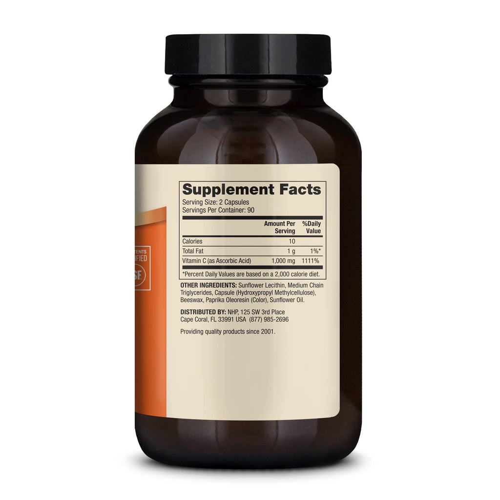 Dr. Mercola Liposomal Vitamin C, 1,000 mg, 180 Capsules (90 Servings) | Supports Brain, Heart, Eye, and Immune Health, Bioavailable Formula, Non-GMO, Gluten-Free and Soy-Free