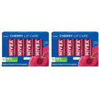Buy now NIVEA Lip Care, Fruity Tinted Lip Balm Variety Pack, Cherry, Strawberry, Blackberry and Watermelon Flavors, 3-in-1 Moisture, Repair and Color, 0.17 Oz Stick, Pack of 4 at indiglob india