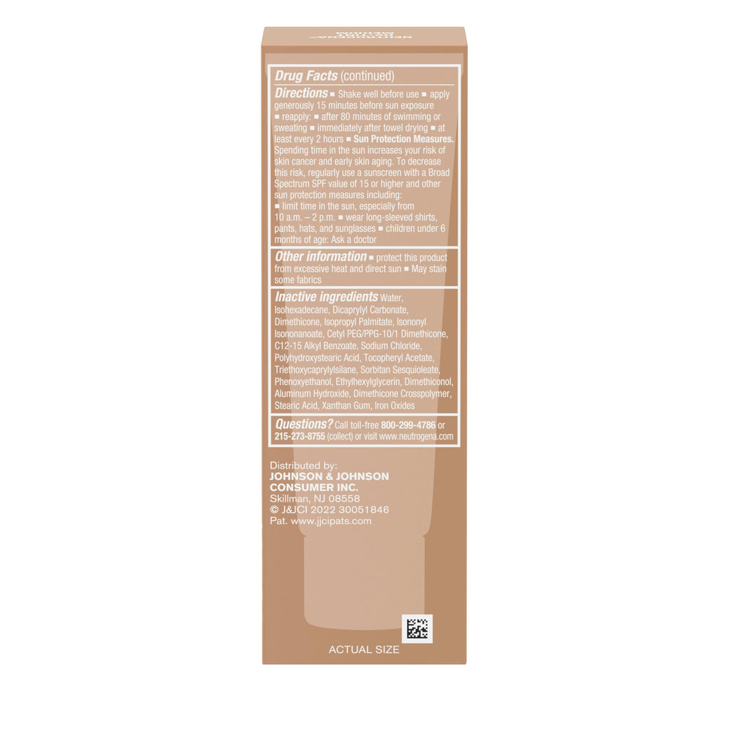 Buy now Neutrogena Purescreen+ Tinted Sunscreen for Face with SPF 30, Broad Spectrum Mineral Sunscreen with Zinc Oxide and Vitamin E, Water Resistant, Fragrance Free, Medium, 1.1 fl oz at indiglob india