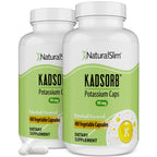 NaturalSlim Kadsorb Potassium Citrate Gluconate 99 mg, 400 Capsules 1 Pack | Supports Electrolyte Balance and Normal pH, Absorbable Potassium Supplements with Essential Minerals, Non GMO