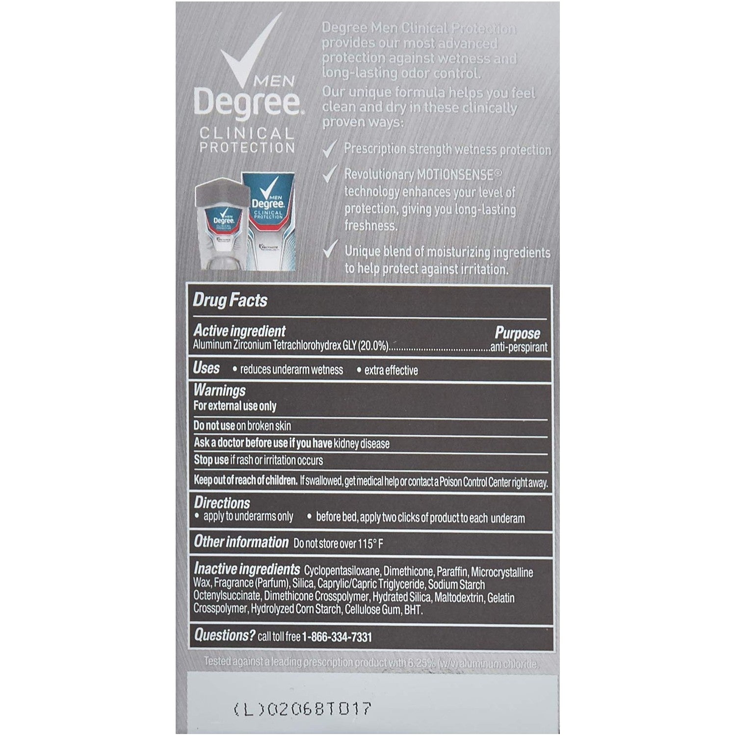 Buy now DEGREE Men Clinical Protection Sport Strength Antiperspirant & Deodorant, 1.7 Ounce, Pack of 3 (Packaging may vary) at indiglob india