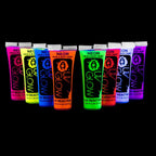 Buy now Blacklight Face and Body Paint 0.34oz - Set of 8 Tubes - Neon Fluorescent (All Colours) at indiglob india