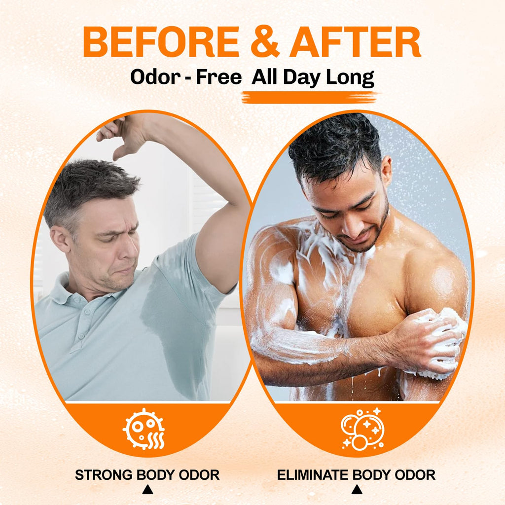 5 Pcs Persimmon Soap for Old People Smell, Persimmon Soap Bar for Body Odor Control, Natural Organic Deodorant Body Wash Soap for Women & Men