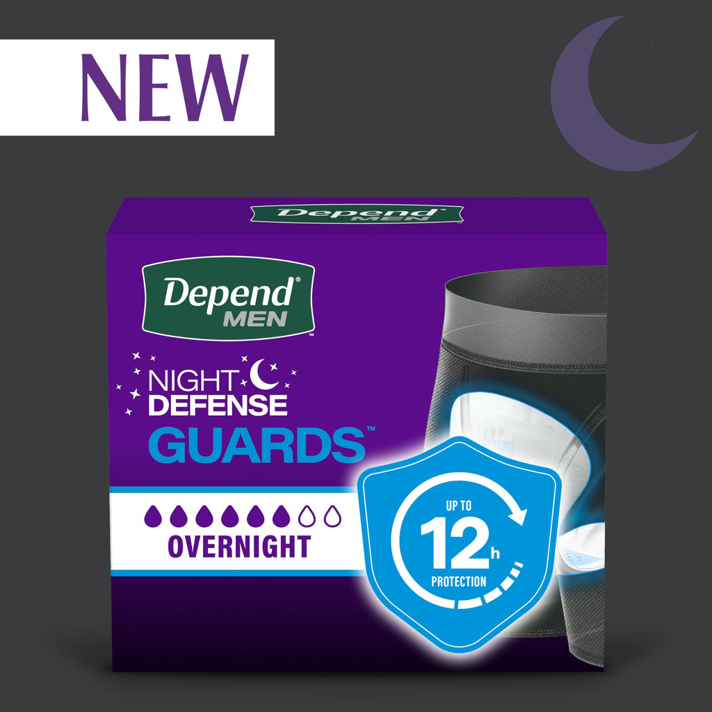 Depend Guards Incontinence Pads for Men, Overnight Absorbency, 84 Count